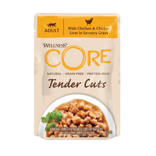 Wellness Core Tender Cuts Pollo Sobre en salsa para gatos